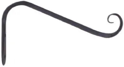Panacea 89405 Black Angled Hanging Plant Bracket 5 Inches Outdoor Decor