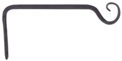 Panacea 89406 Black Straight Hanging Plant Bracket 6 Inches Garden Use