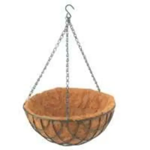 Landscapers Select GB-4303-3L Hanging Planter Matte Green 22 lb Capacity Outdoor Decor