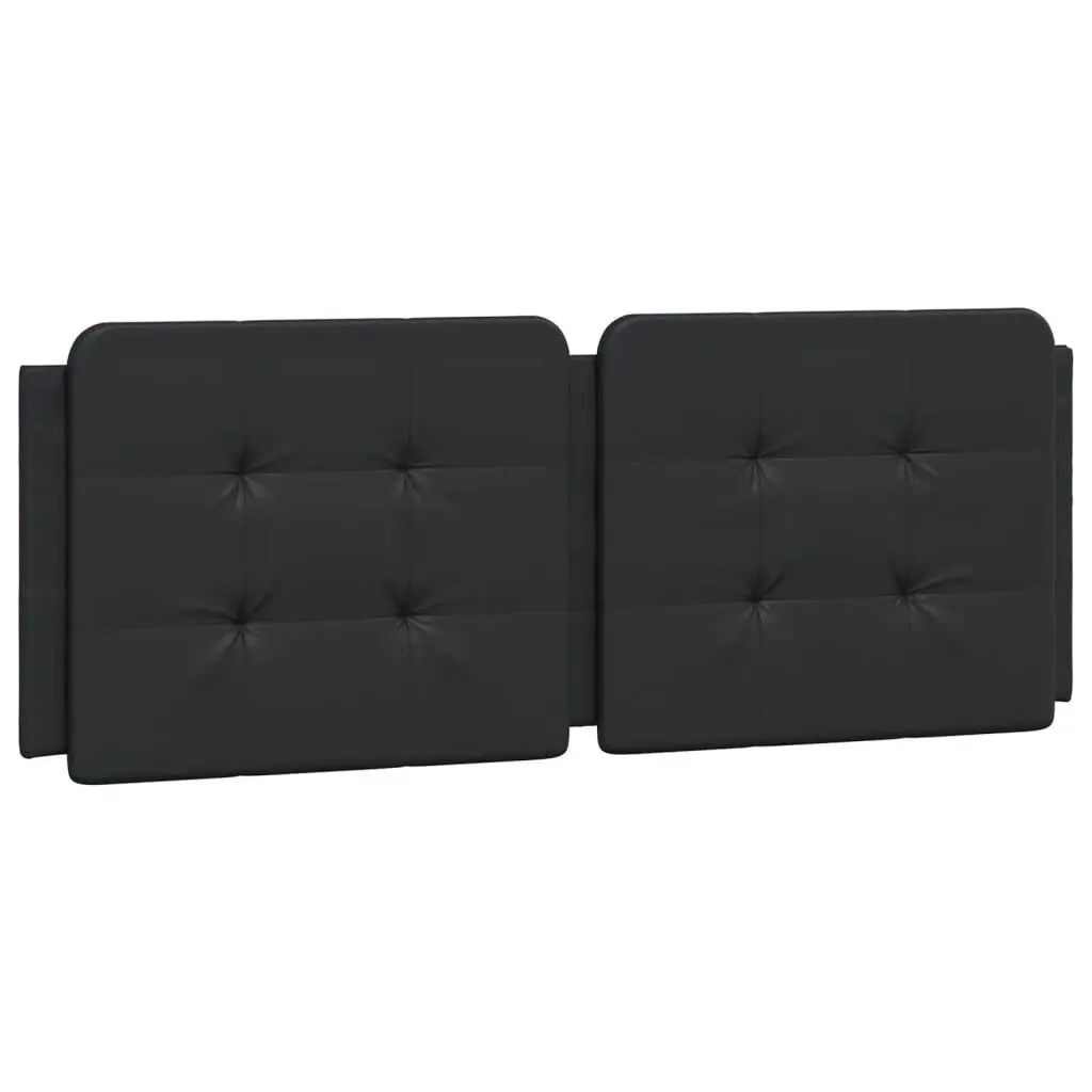 Headboard Cushion Black 53.9 Inches Faux Leather Bedroom Decor