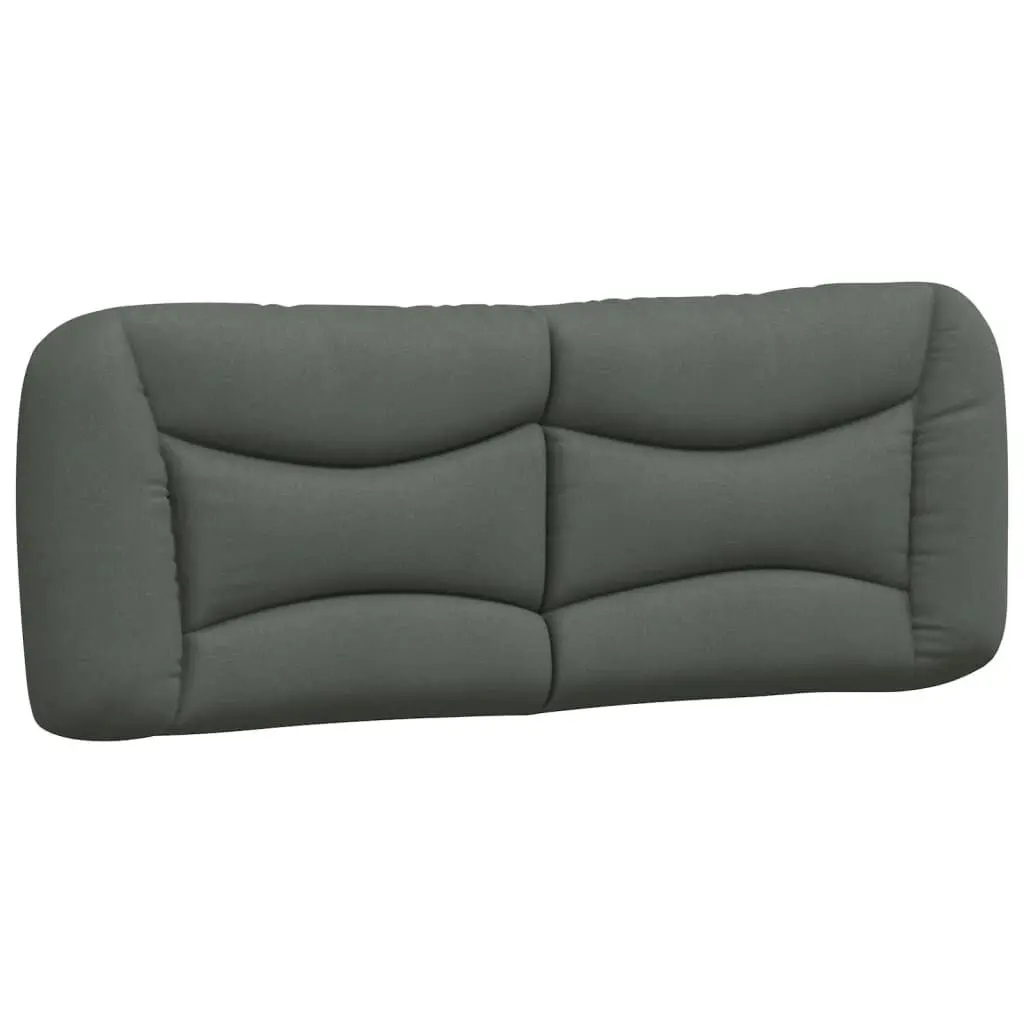 Headboard Cushion Dark Gray 53.9 Inches Fabric Bed Headboard Pillow