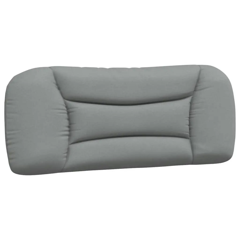 Headboard Cushion Light Gray 39.4 Inch Fabric Bed Backrest Pillow