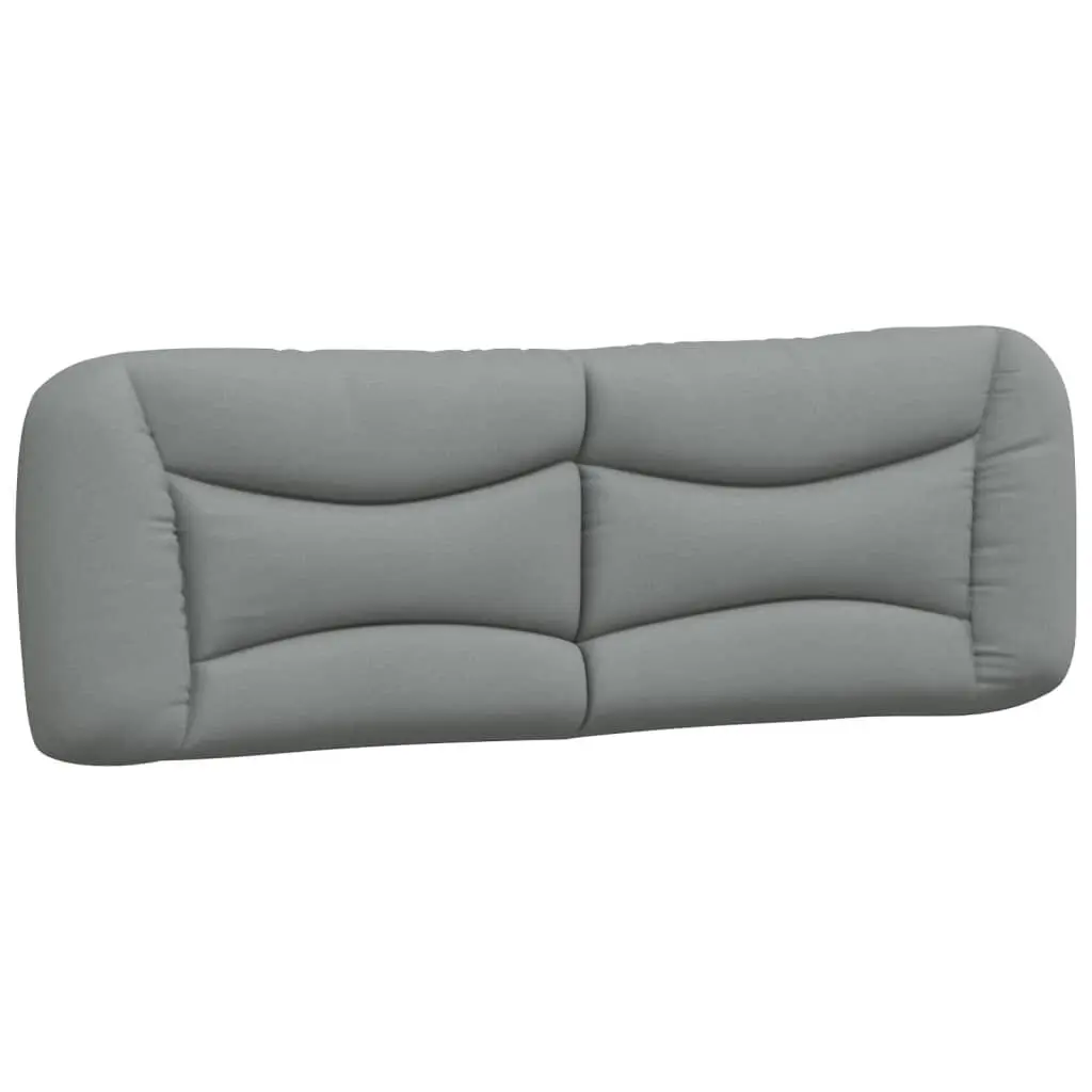 Headboard Cushion Light Gray 59.8 Inch Fabric Bed Backrest Pillow