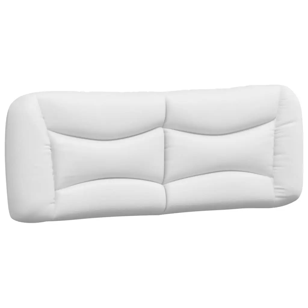 Headboard Cushion White 53.9 Faux Leather Bed Headboard Pillow