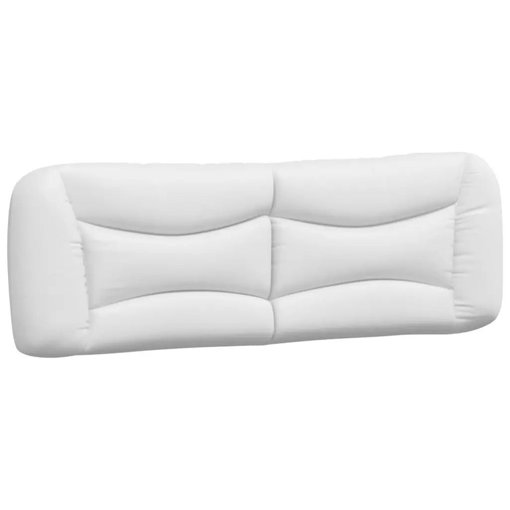 Headboard Cushion White 59.8 Faux Leather Bed Headboard Pillow