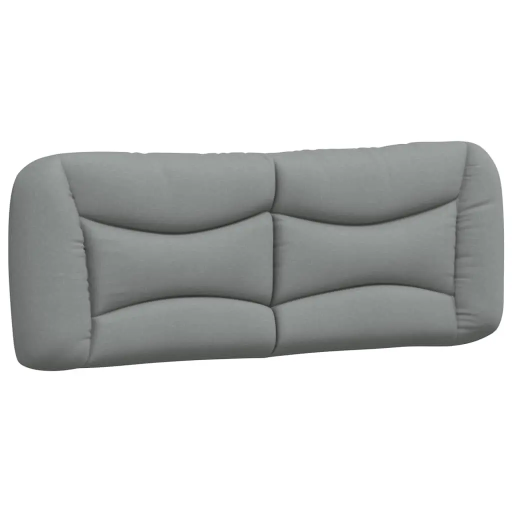 Light Gray Headboard Cushion 53.9 Inches Fabric Bedroom Decor