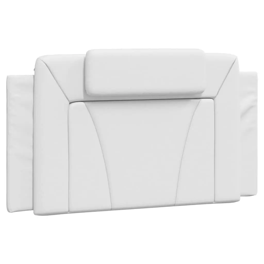 White Faux Leather Headboard Cushion 39.4 Inch Bedroom Decor