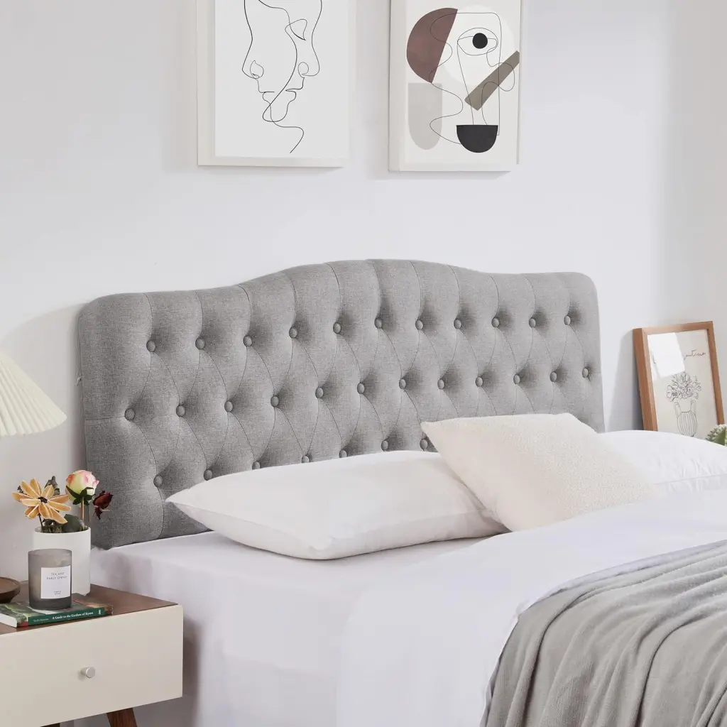 Upholstered Queen Headboard Button Diamond Tufted Adjustable Bed Frame xichen indoor furniture co.- ltd
