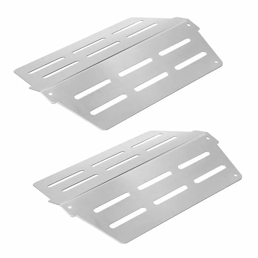 Rinhoo 2pcs Stainless Steel Barbecue Heat Deflectors Replacement Weber Genesis 310 320 330 Grills