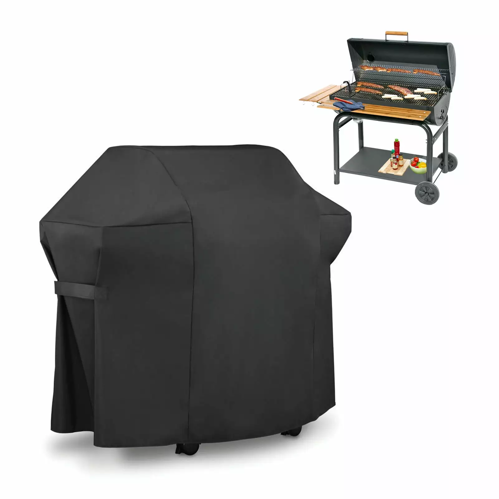 Zyhtgyee Grill Cover UV Resistant BBQ Cover Heavy Duty 420D Oxford Fabric Waterproof UV Proof Barbecue Cover Garden Outdoo...