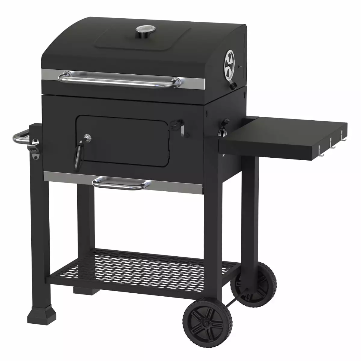 Heavy Duty 24-inch Charcoal Grill Black Outdoor BBQ Patio Backyard Camping 24