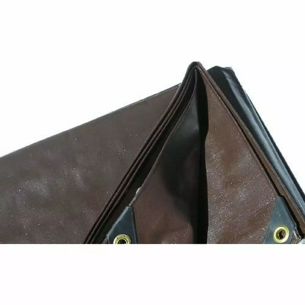 Harpster Tarps 40 ft. x 60 ft. Super Heavy Duty Brown 8 oz. Polyethylene Tarp 16 Mil Thick