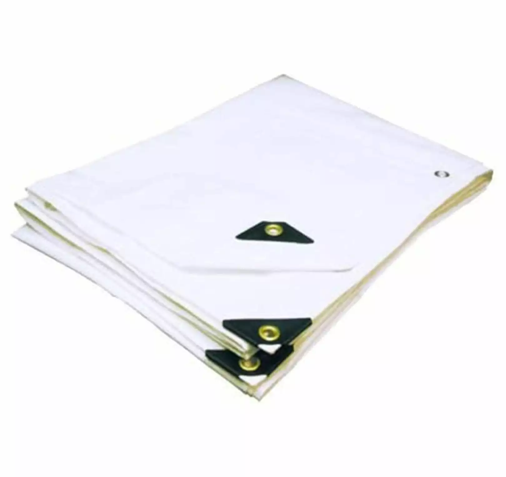7' X 16' Heavy Duty Waterproof White Tarp Reinforced Corners LeCeleBee