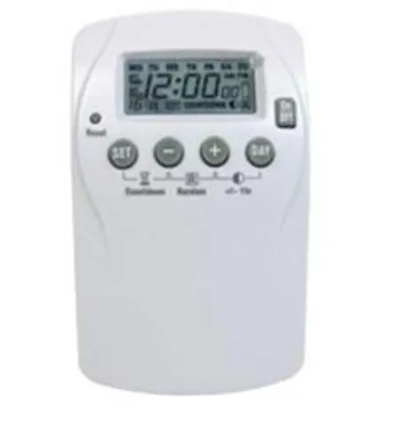 Power Zone TNDHD002 7-Day Programmable Heavy Duty Timer 2-Outlet