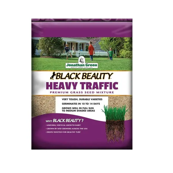 Jonathan Green 11000 Black Beauty Heavy Traffic Grass Seed 7 Lbs High Durability Lawns