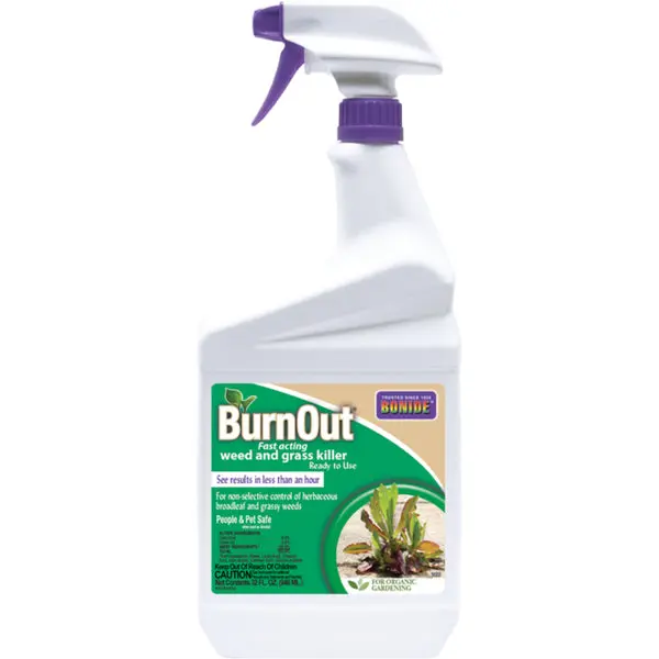Bonide 7490 BurnOut All Natural Weed & Grass Killer Ready-To-Use 1 Qt