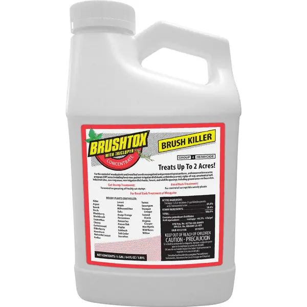 Brushtox 75261 Brush Killer Triclopyr 64 Oz Herbicide Tough Weeds