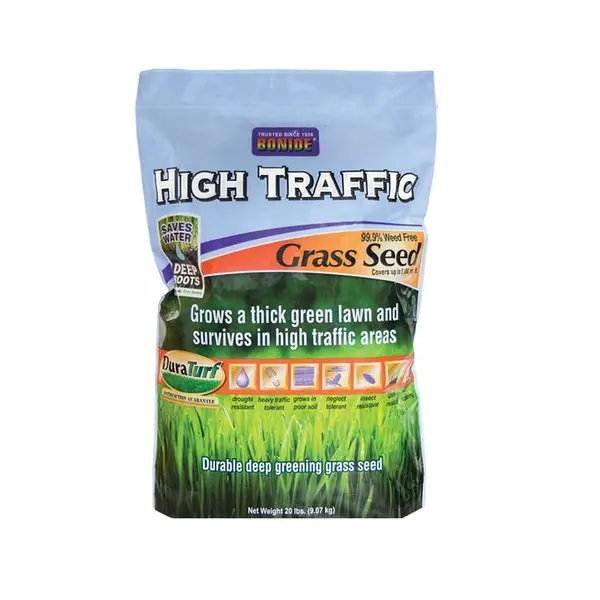 Bonide 60287 High Traffic Grass Seed 20 Lbs Durable Lawn Seed Heavy Use