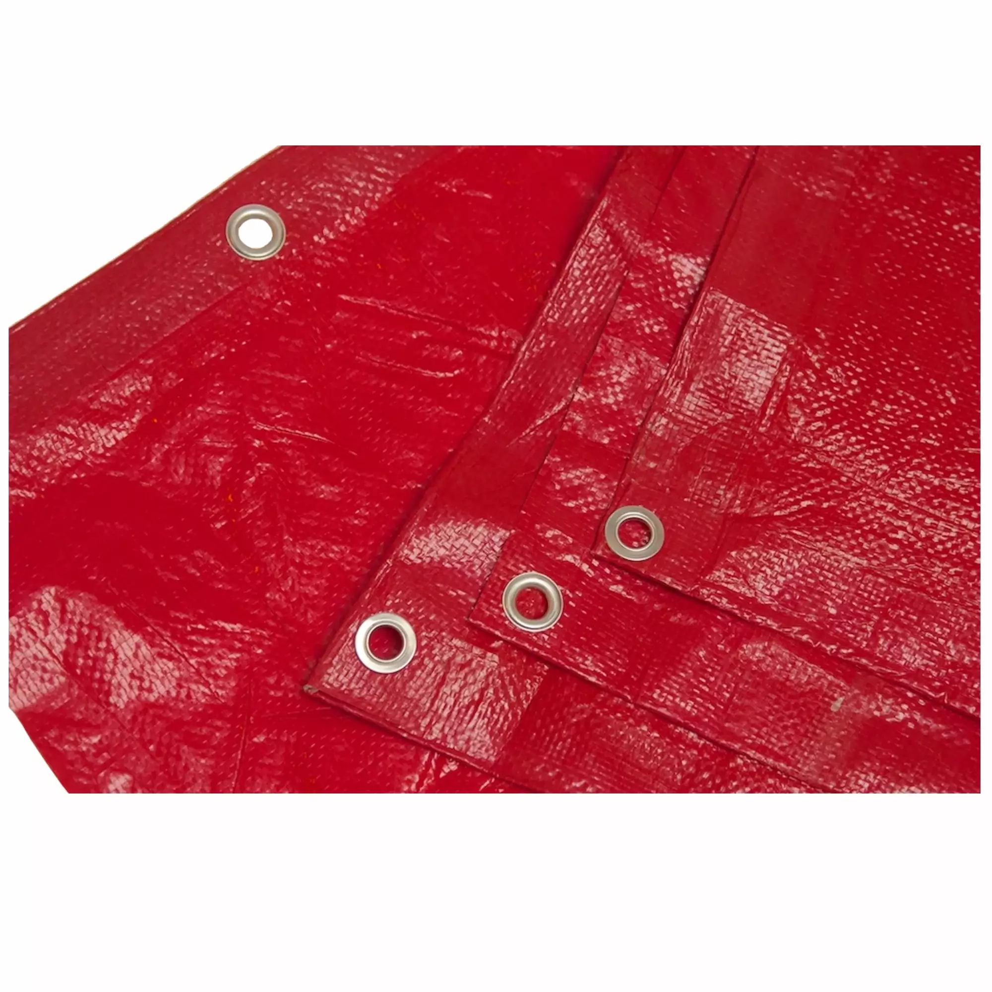 Harpster Tarps 20x20 High Visibility Red 3.3 oz Poly Tarp 8 Mil Durable