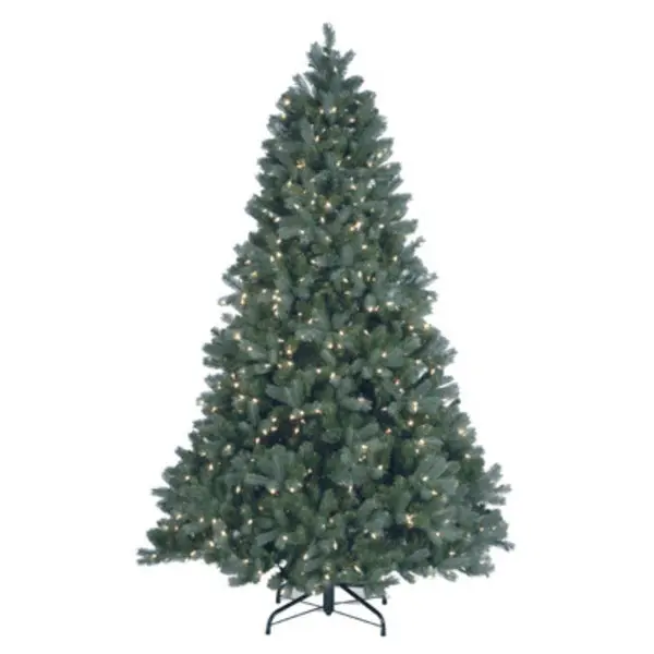 National PEDDB2-W02-75 Down Swept Douglas Blue Fir Hinged Artificial Tree 7.5' National Tree