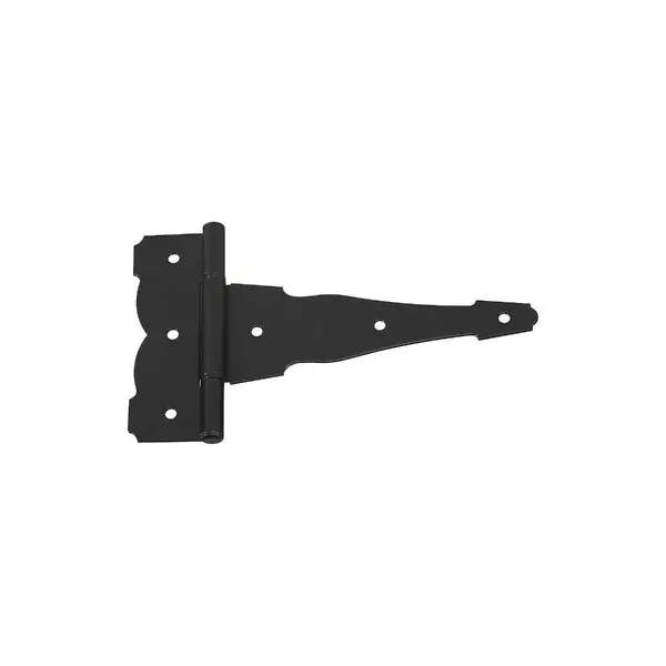 National Hardware N881-920 Ornamental Reversible T-Hinge 8 Inch Black