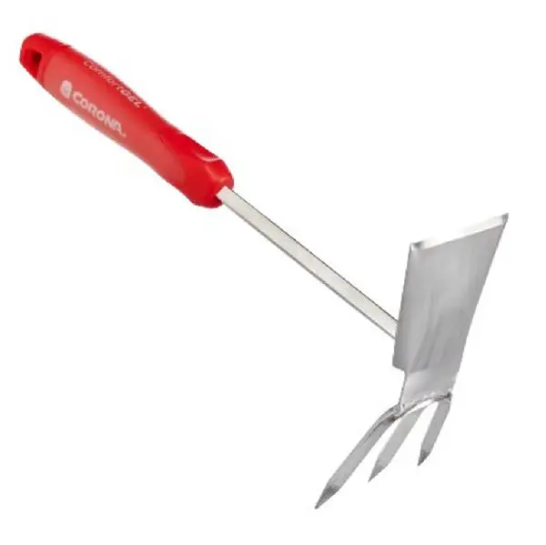 Corona CT 3344 ComfortGEL Ergonomic Handle Cultivator Hoe Steel Red Garden Tool