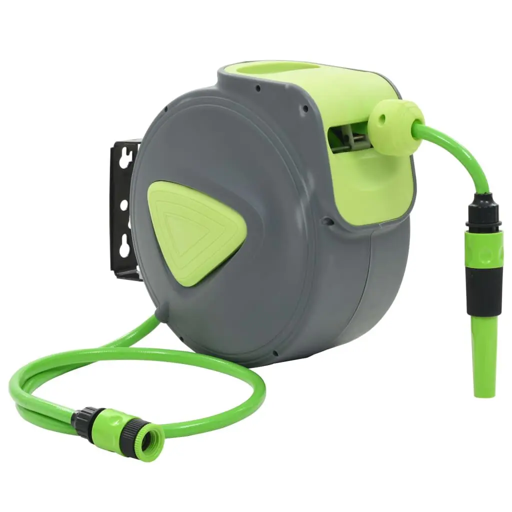 Automatic Retractable Water Hose Reel Wall Mounted 32.8 Feet 3.3 Feet Hose