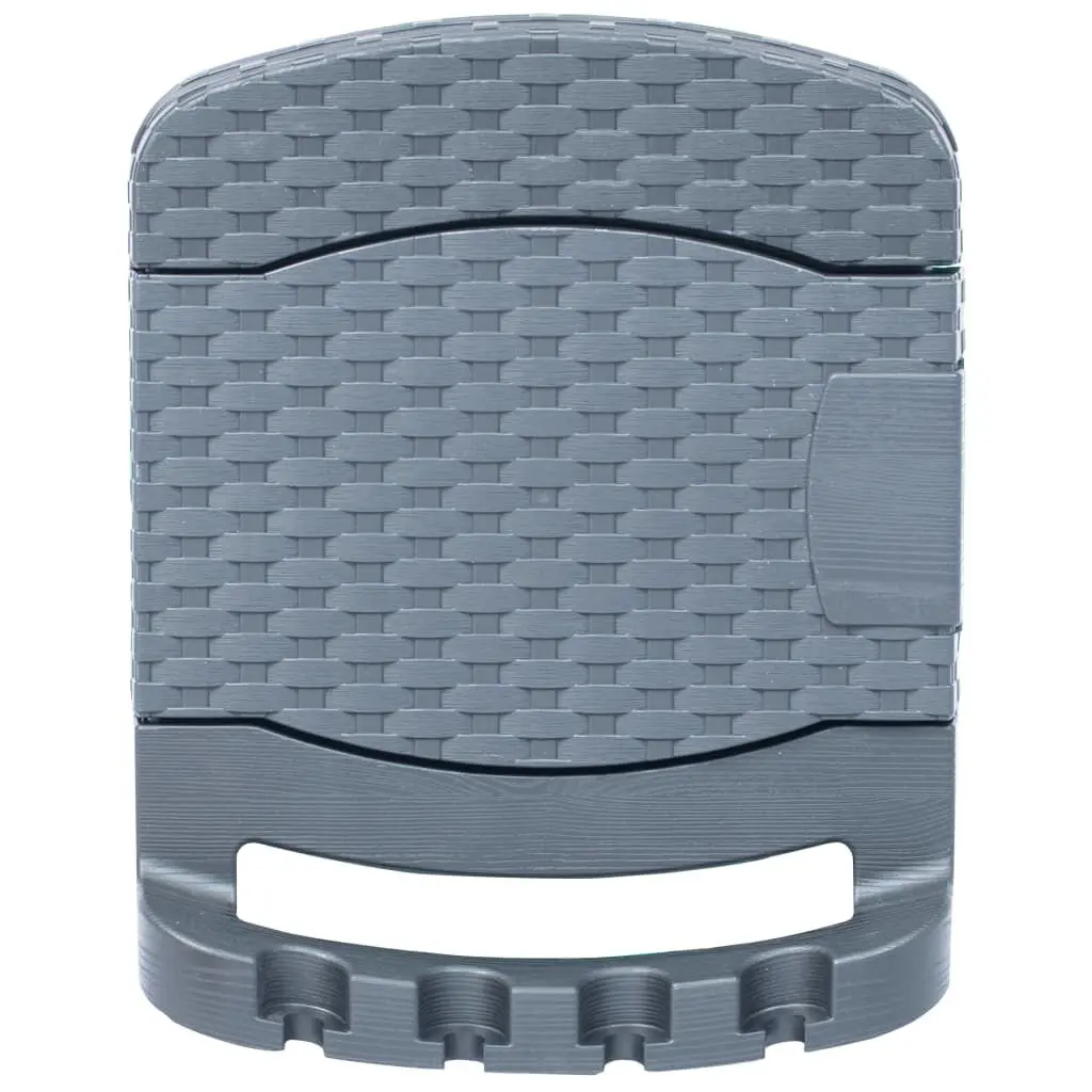 Wall Mounted Garden Hose Reel Plastic Anthracite Outdoor Watering Tool