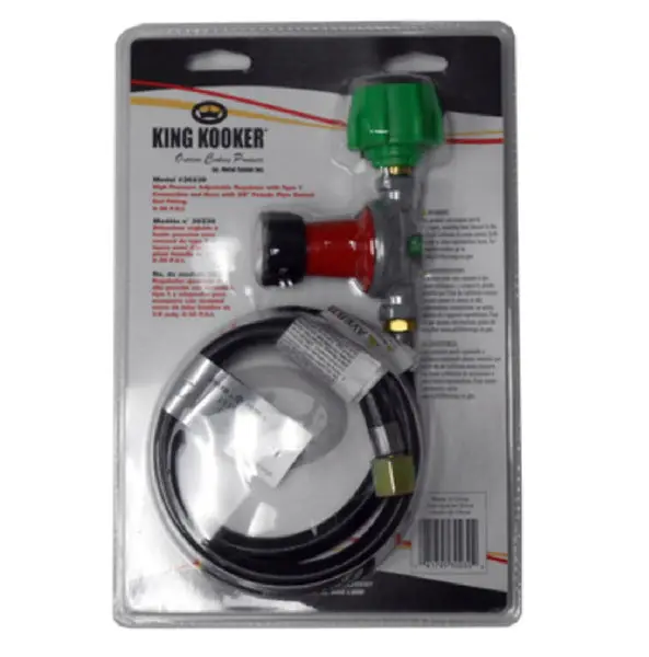 King Kooker 30230 Hose & Regulator Female Flare Swivel 30 Inch