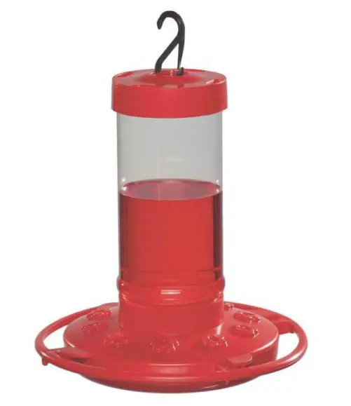 First Nature 993051-546 Hummingbird Feeder 16 Oz Red Plastic Garden Bird Feeder