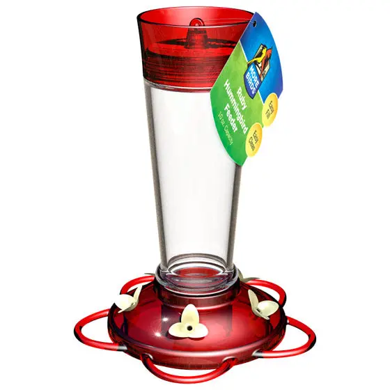 More Birds 35 Ruby Hummingbird Feeder 5 Feeding Ports 10 Oz Capacity