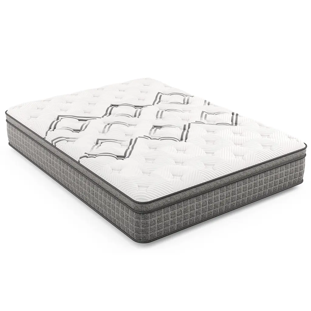 Twin Soto Copper Hybrid Euro Top 12.5 Inch Medium Feel Mattress diamond mattress