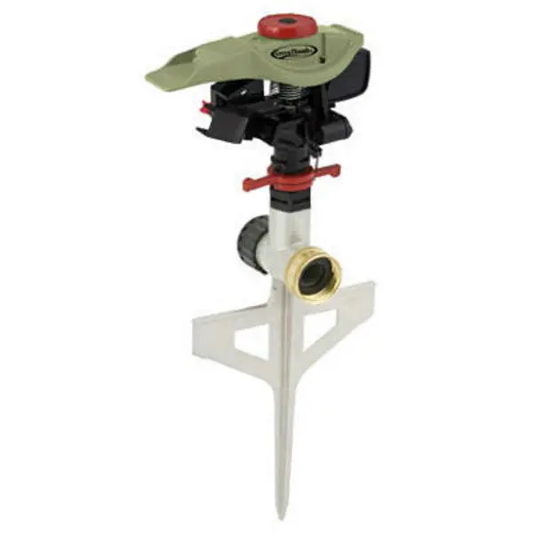 Green Thumb 193WMSGT Poly Impulse Sprinkler 5800 Sq Ft Coverage Durable Garden Sprinkler