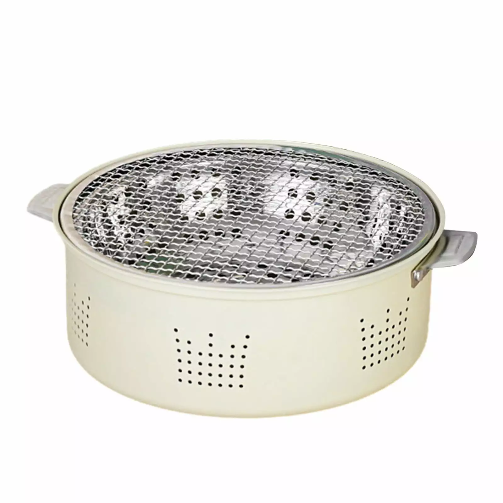 LMEEOR Ultra-Nonstick Korean BBQ Grill Indoor Outdoor Cooking Stove Drip Tray Healthier Meals A