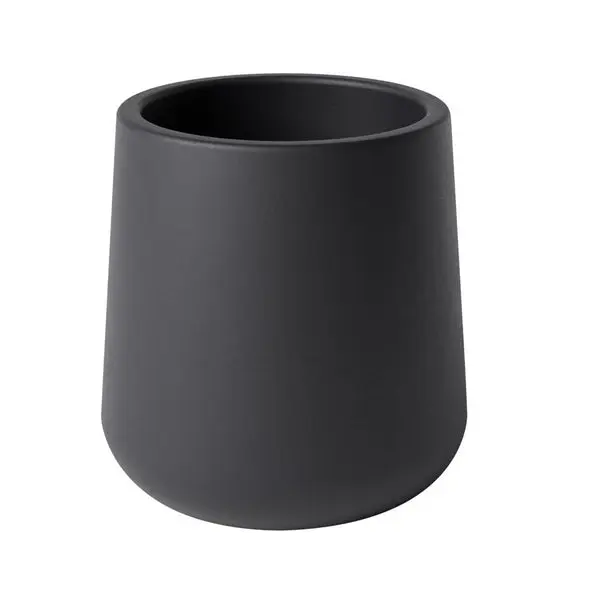 Avera AFM527040B 4 Inch Black Tapered Cylinder Planter Modern Design