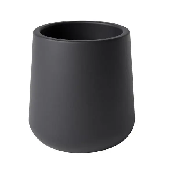 Avera AFM527060B 6 Inch Black Tapered Cylinder Planter Plants