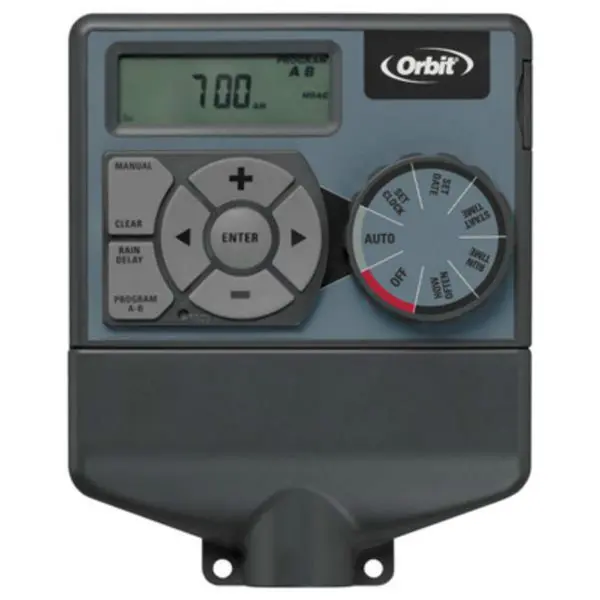 Orbit 57594 Single Program 4-Zone Indoor Timer LCD Screen and Dial