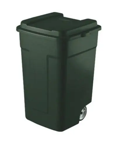 Rubbermaid 2851 Roughneck Industrial Strength Trash Can 50 Gal Plastic Green