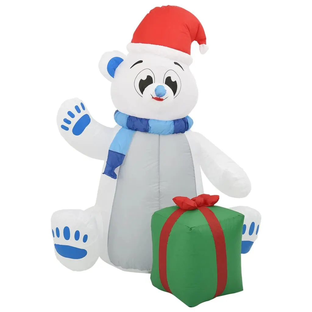 8 ft Christmas Inflatable Polar Bear LED Indoor and Outdoor Holiday Decoration