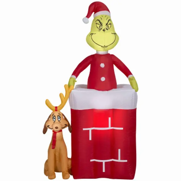 Gemmy 111590 Animated Airblown Inflatable Dr. Seuss Christmas Grinch 6 Feet