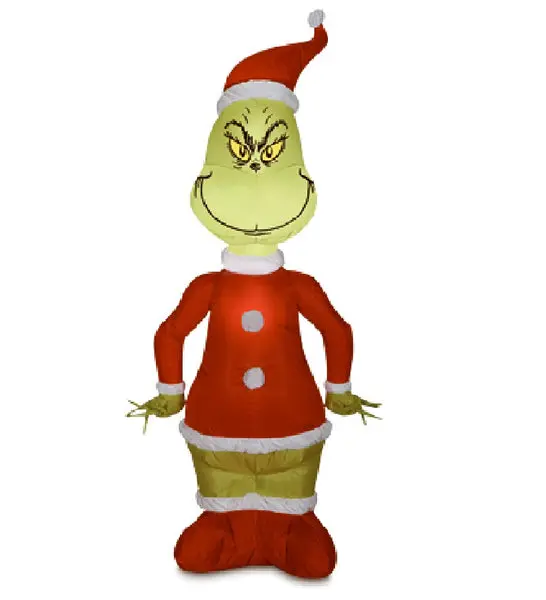 Gemmy 114904 Christmas Inflatable Santa Grinch 4 Feet Outdoor Holiday Decor