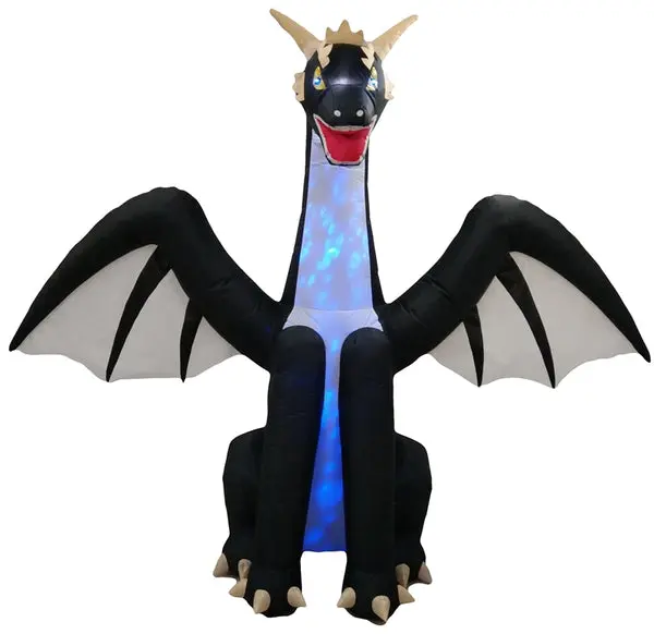 Santas Forest 66401 Inflatable Dragon Projector 8 Ft