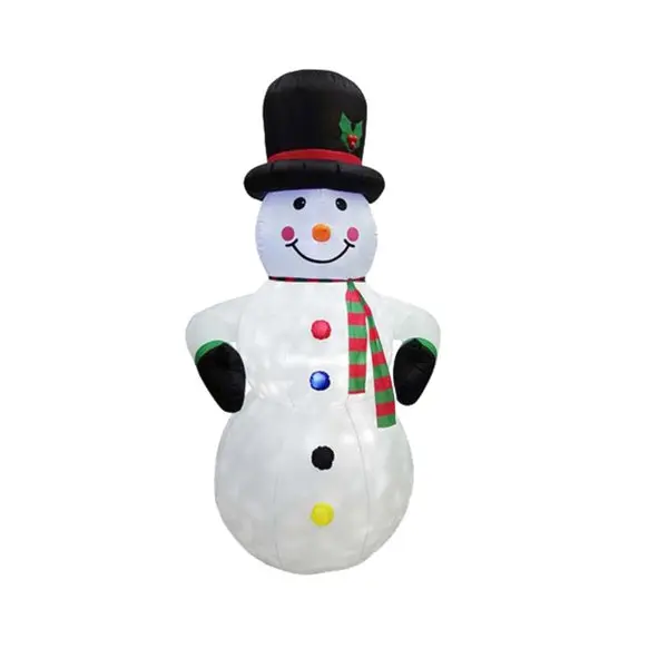 Santas Forest 90608 8 Feet Inflatable Christmas Snowman Yard Decor