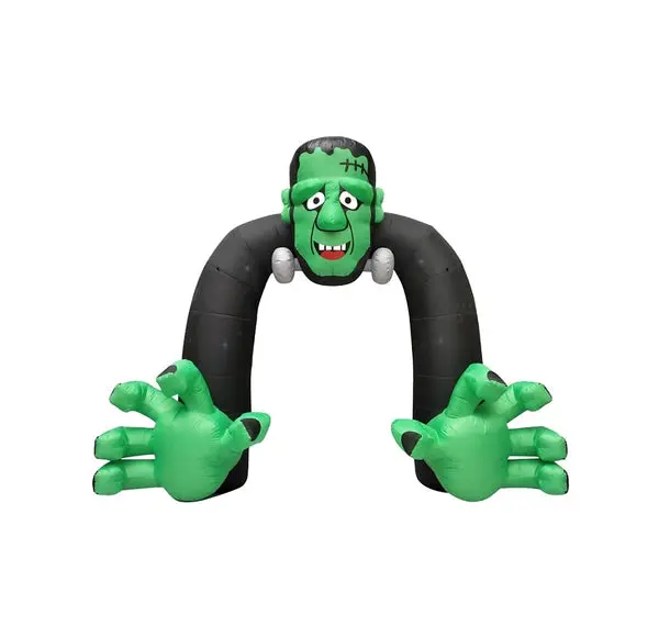 Santas Forest 90837 13 Ft Green Inflatable Halloween Monster Archway