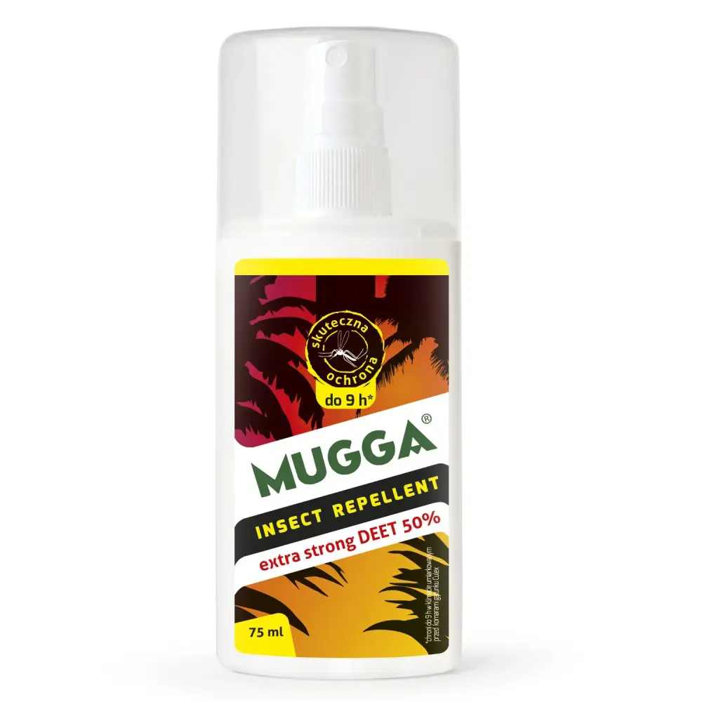 Insect repellent Mugga Deet Spray 50% 75ml Mosquitoes and Flies