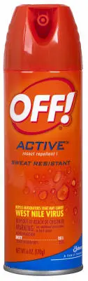 Off 01810 Active Insect Repellent 6 Oz Aerosol Outdoor Protection