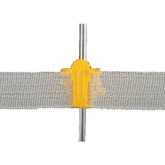 Dare 2336-25 Western Style Tape Insulator Yellow 25-Pack Electric Fencing