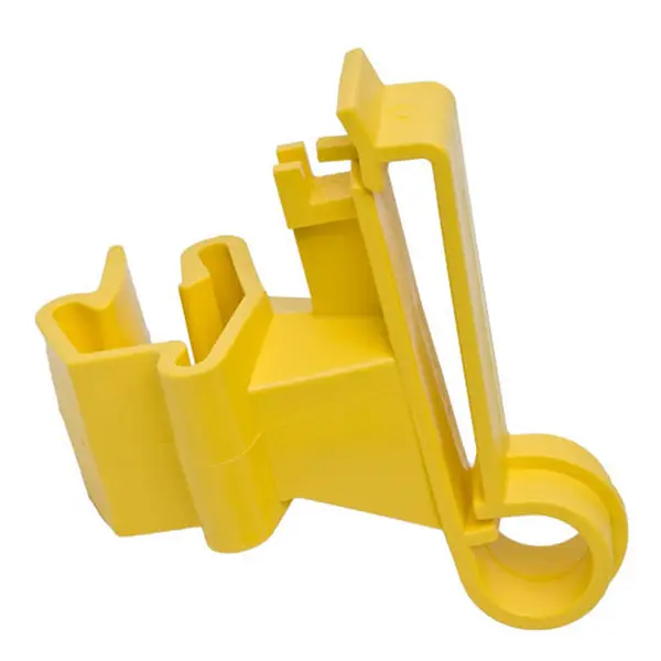 Zareba ITTY-Z Electric Fence T-Post Poly Tape Insulators Yellow 25 Count Secure Livestock Containment Zebra