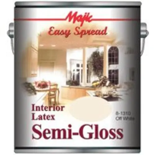 Majic 8-1310-1 Easy Spread Interior Latex Semi-Gloss Paint Off White 1 Gallon Majic Paints