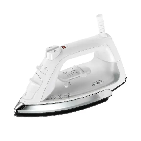 Sunbeam GCSBCL-317-000 Classic Steam Iron White and Chrome